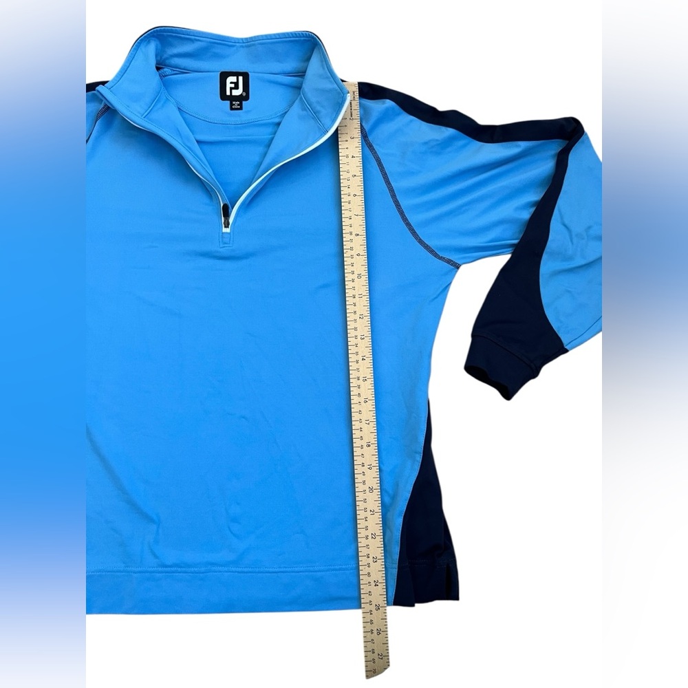 Footjoy Blue Quarter-Zip Pullover - Picture 10 of 11